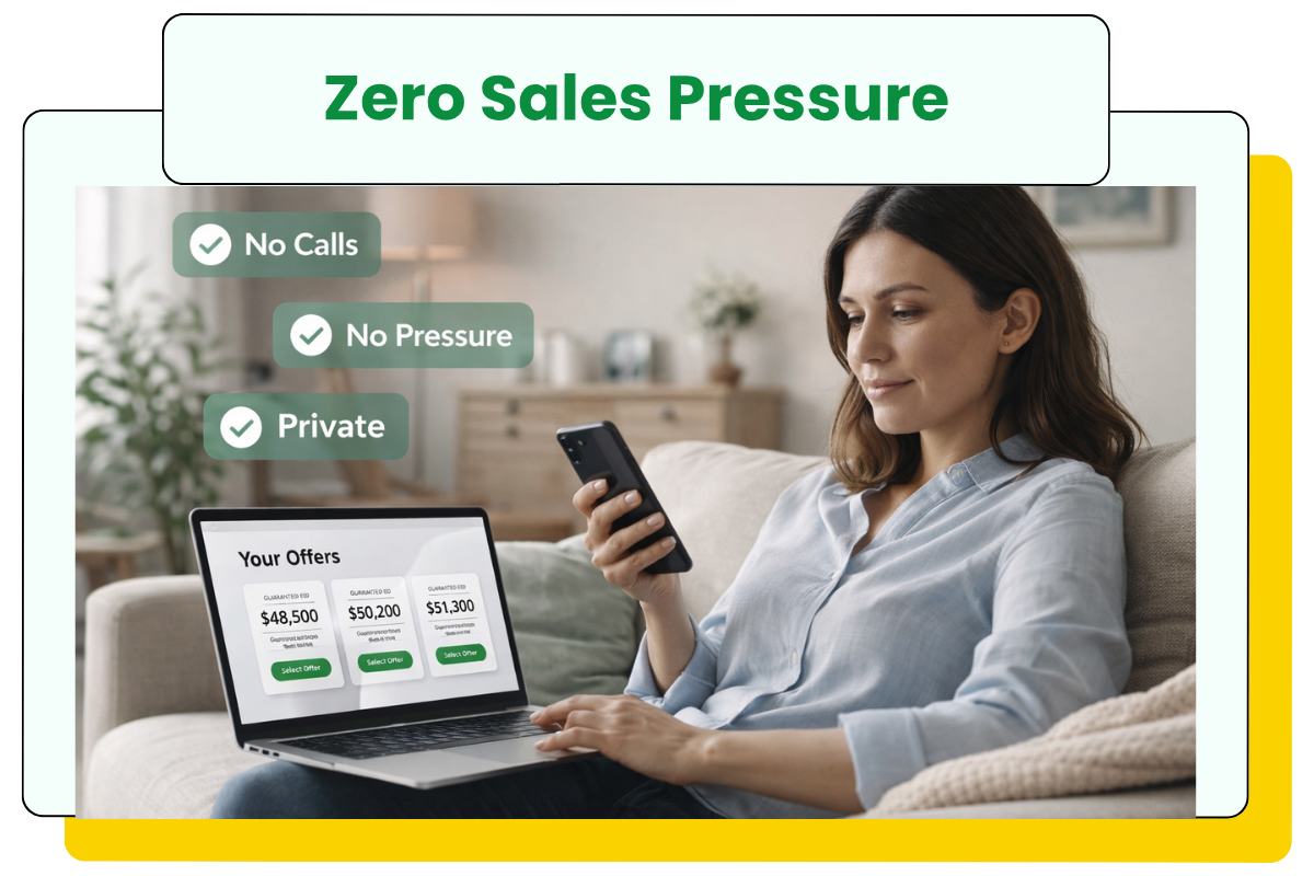 Zero pressure: no sales calls unless you choose to connect